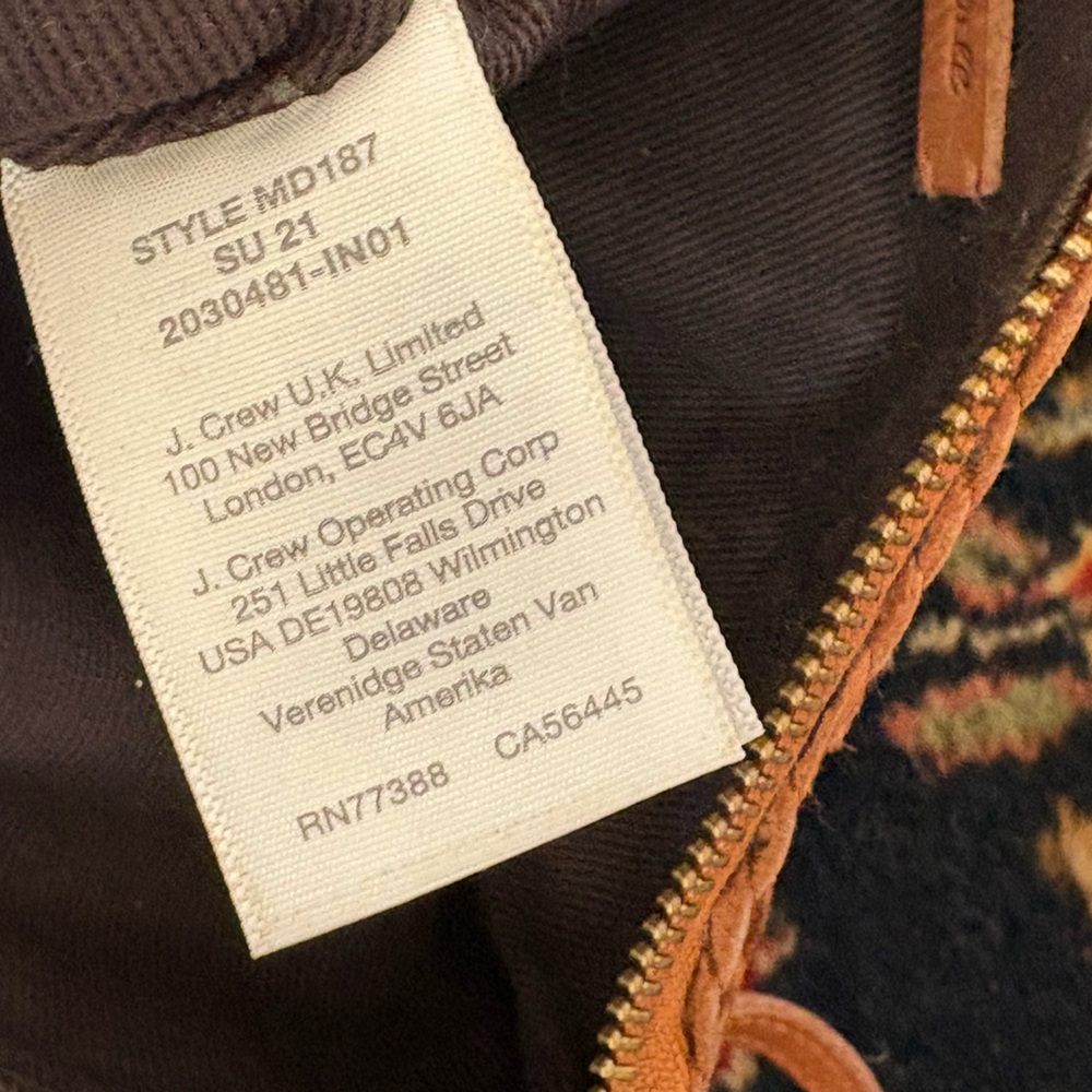 Madewell The Knotted Woven leather Crossbody bag, camel tan color - Picture 15 of 15